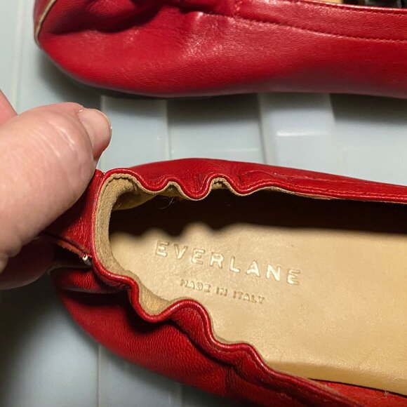 Everlane the Day Loafer in red leather - Picture 5 of 14